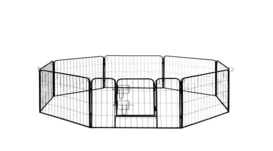 8 Panel fém sorompó Kennel kerítés összeszerelési útmutató