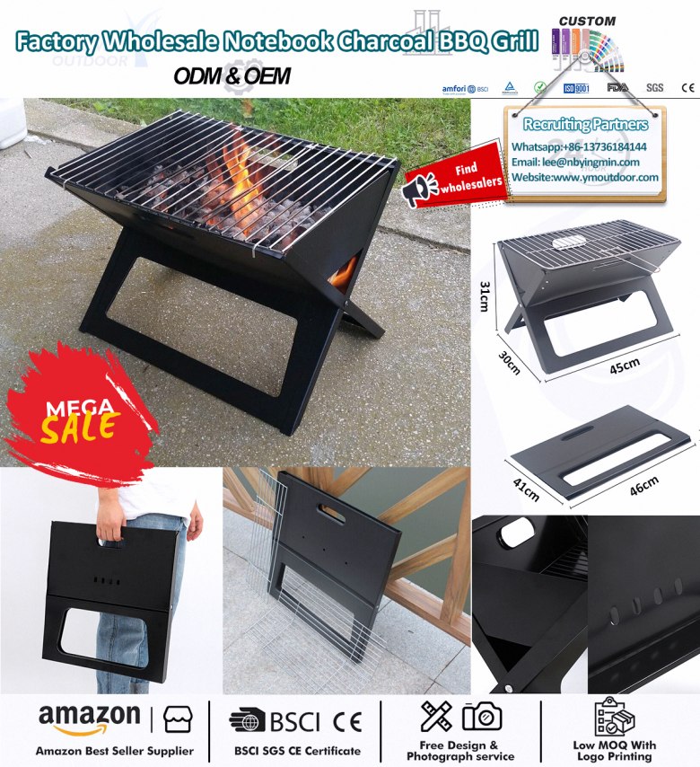 Remek kis hordozható faszén grill!