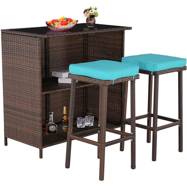 3 részes Patio Rattan fonott rúdkészlet