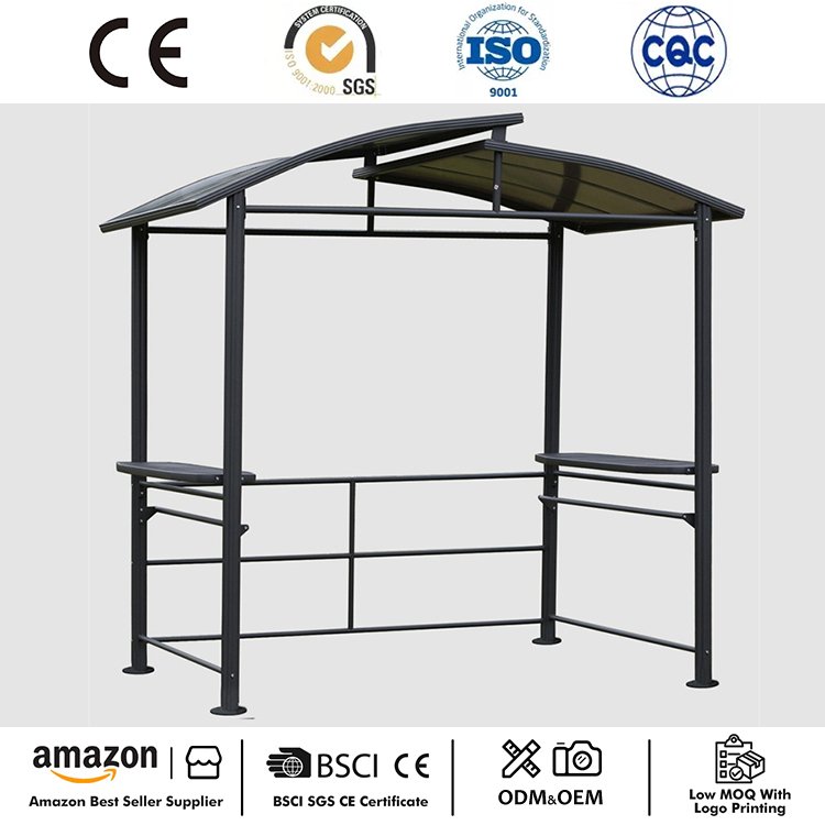 8' x 5' BBQ terasz lombkorona keménytetős pavilon