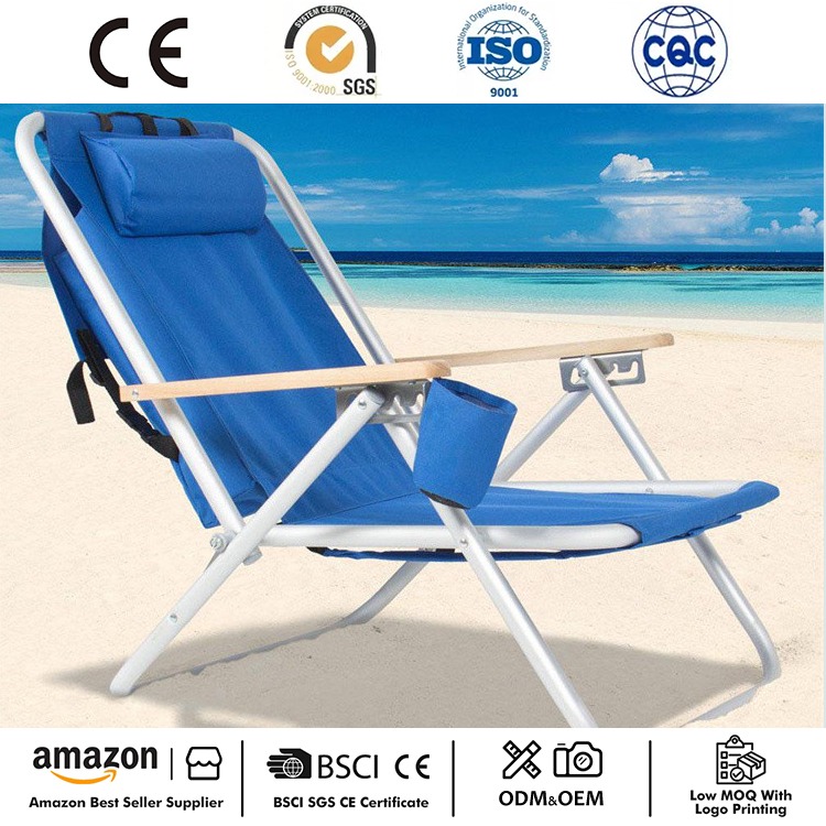 Összecsukható hátizsák fekvő strandszék