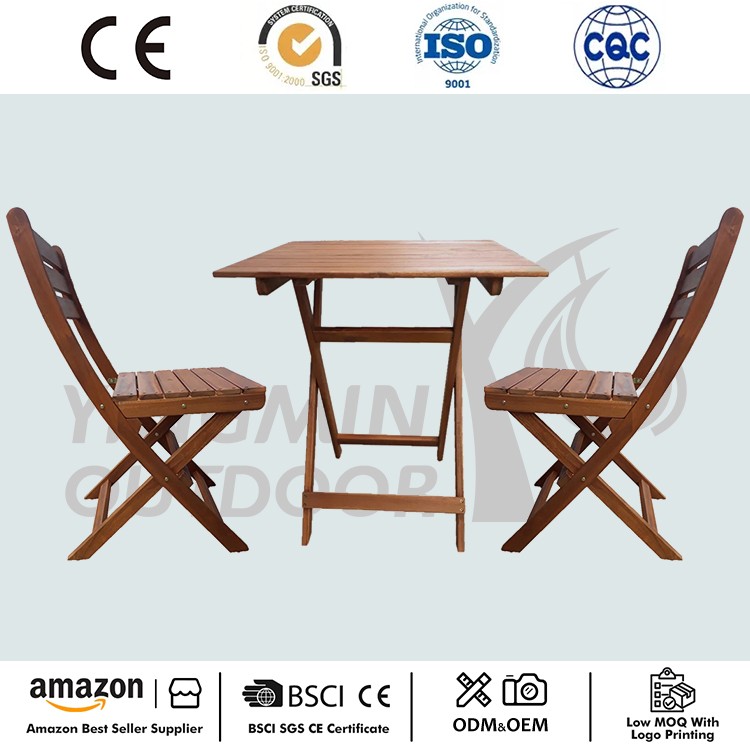 Patio Premium keményfa 3 részes bisztrókészlet