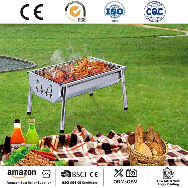 Hordozható BBQ Grill Kis kempinggrill