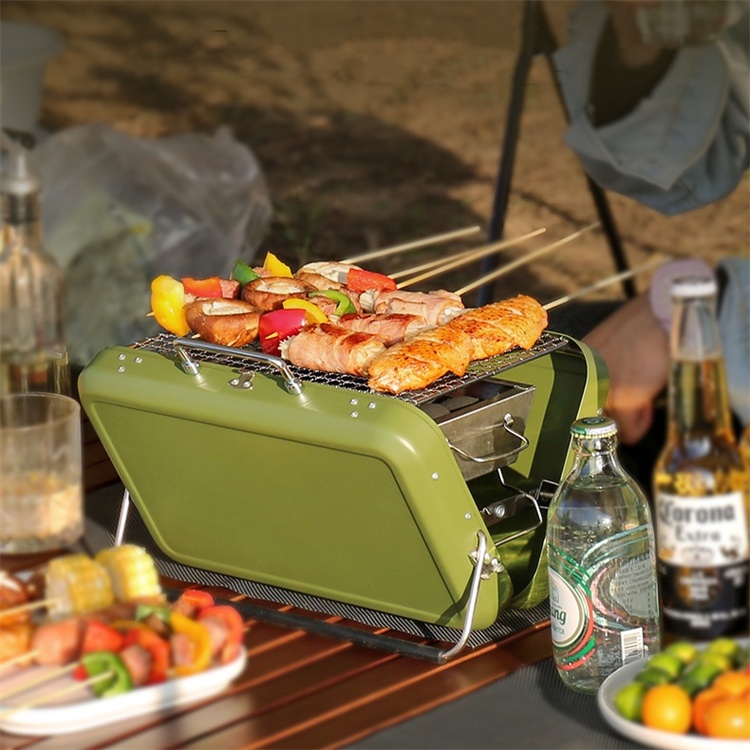 Hordozható BBQ bőrönd
