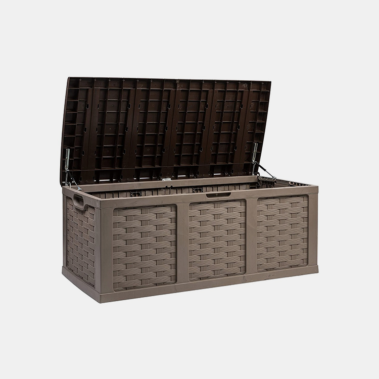 153 gallon barna rattan műanyag fedélzeti doboz